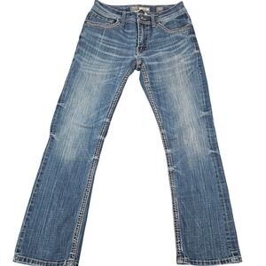 BKE Jake Mens Straight Leg Jeans Medium Wash Blue Size 31S ABS16101